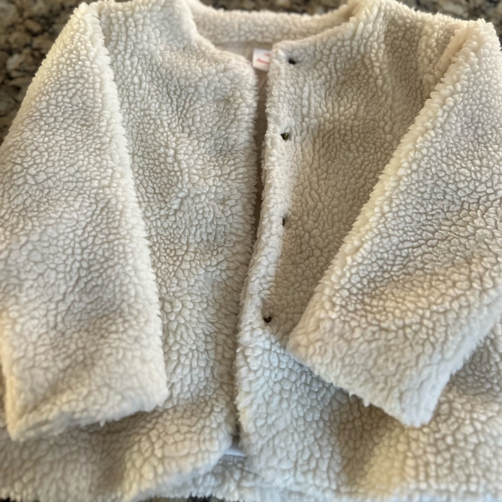 Hanna Andersson Sherpa Fleece Jacket - Size 4 (100 cm) Cozy & Warm